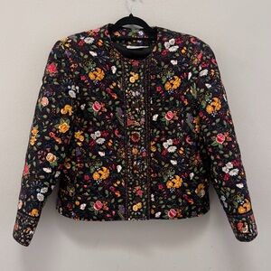 Vintage Vera Bradley Tavern on the Green quilted cotton printed jacket